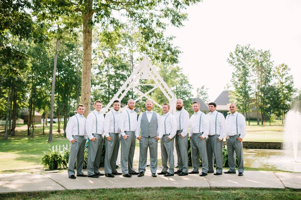 Groom and his groomsmen