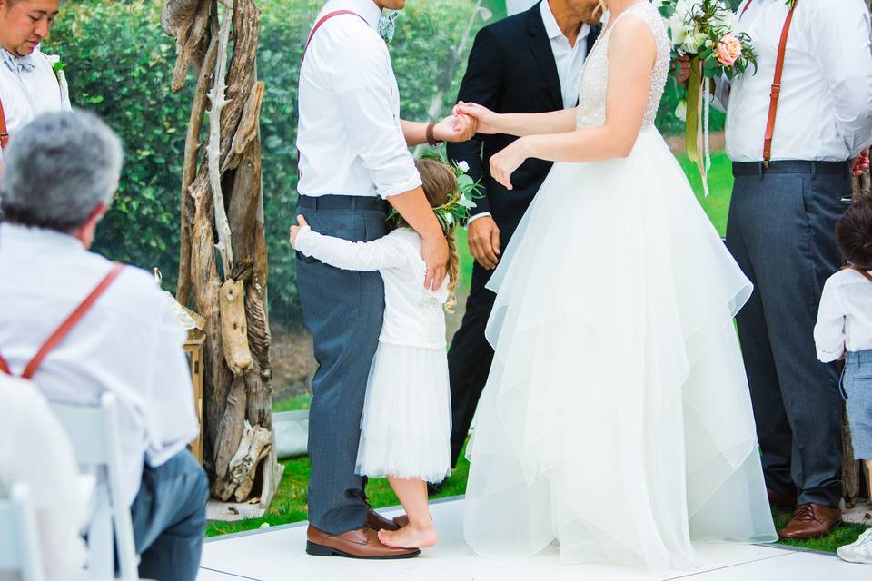 The Black Stallion | OBX WeddingPhotography: Maite PhotographyCoordination: The Proper SettingDecor: Bells & WhistlesMusic: DJ BruceCaterer: Ocean BoulevardDessert: Just DessertsRentals: Ocean Atlantic Rentals, I Do OBX ChairsHair & Makeup: Lovies Salon & Spa