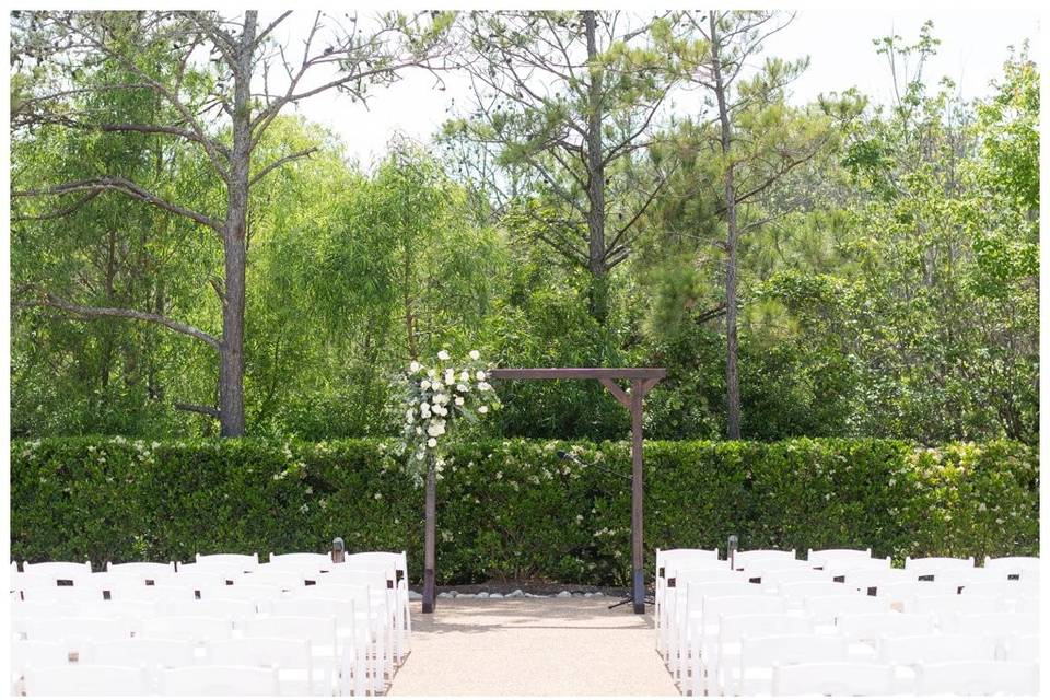 Ceremony Setup (Driveway)