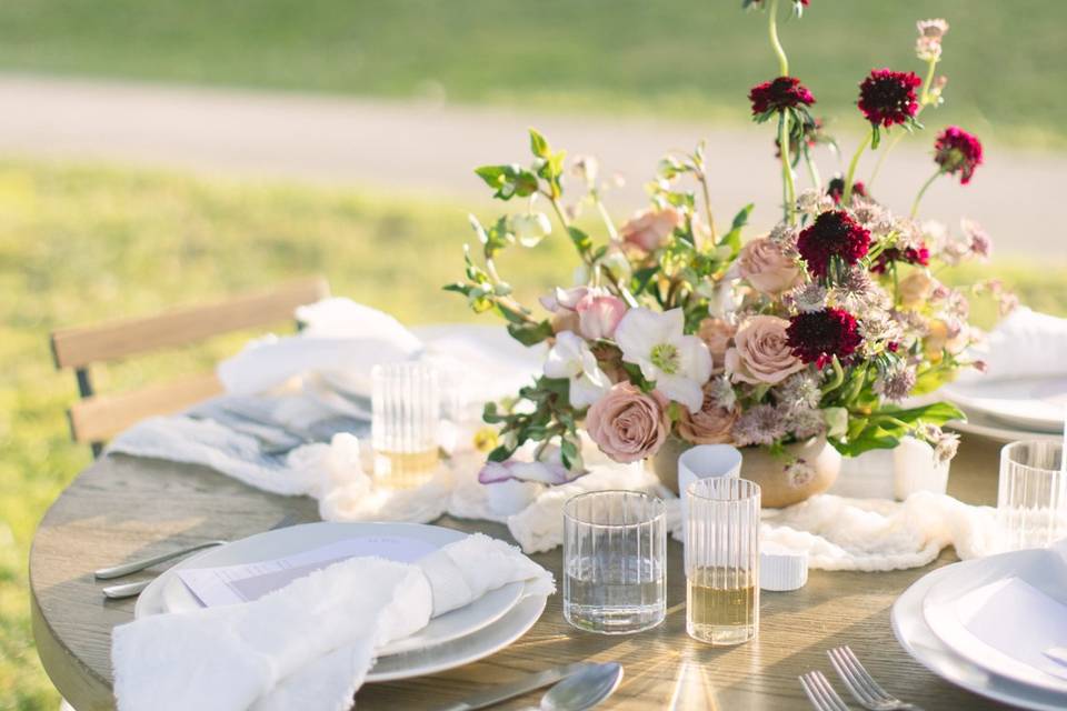 Golf Course Tablescape