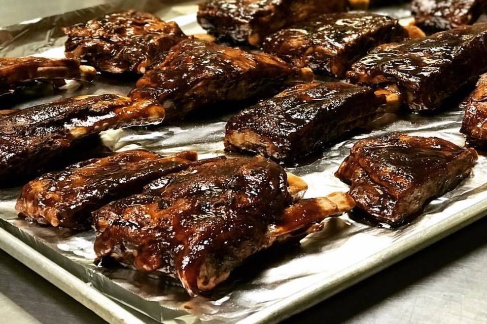 Blueberry BBQ ribs