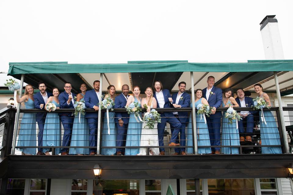 Rainy Beach Wedding