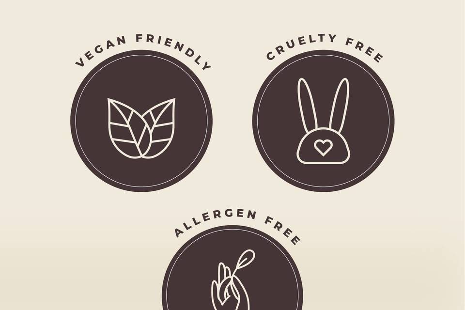 Vegan, cruelty and allergen