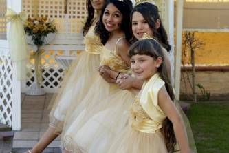 Junior Bridesmaids dancing at a wedding reception venue in Avondale - Arizona Wedding Photography
