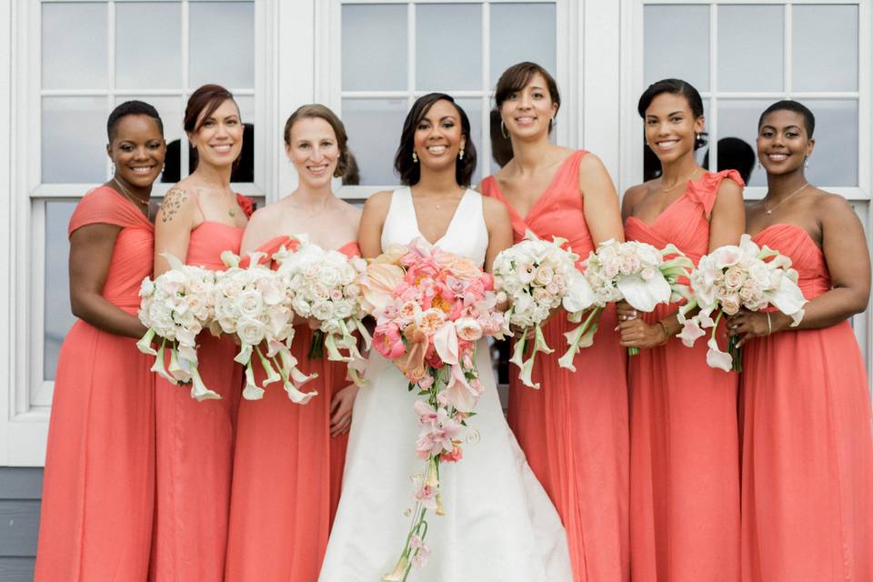 Bridal Party at Chesapeake Bay