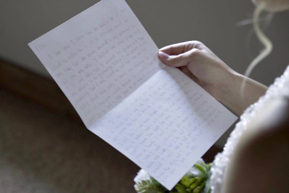 Letter to her partner