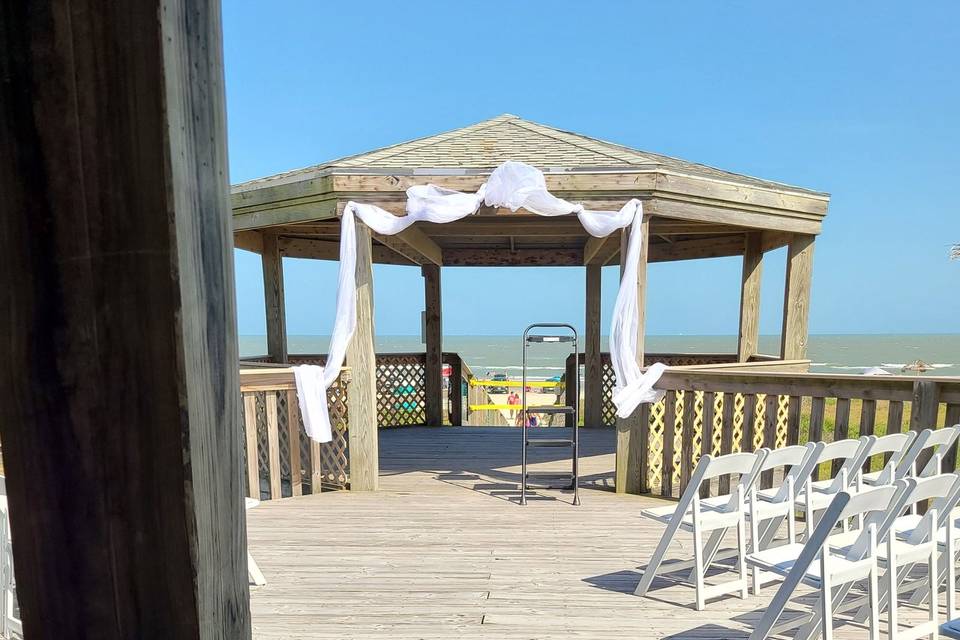 Outdoor wedding and gazebo