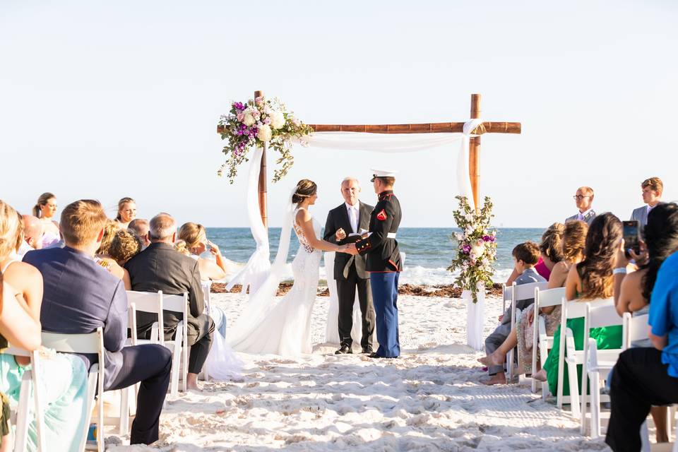 Seaside ceremony