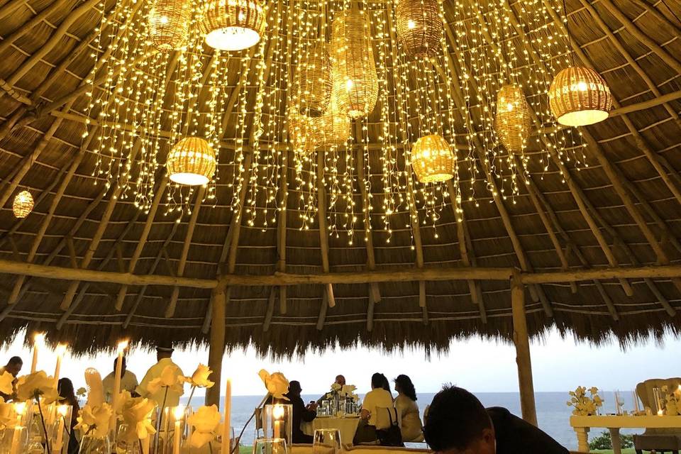 Fairy Lights Curtain, Sayulita