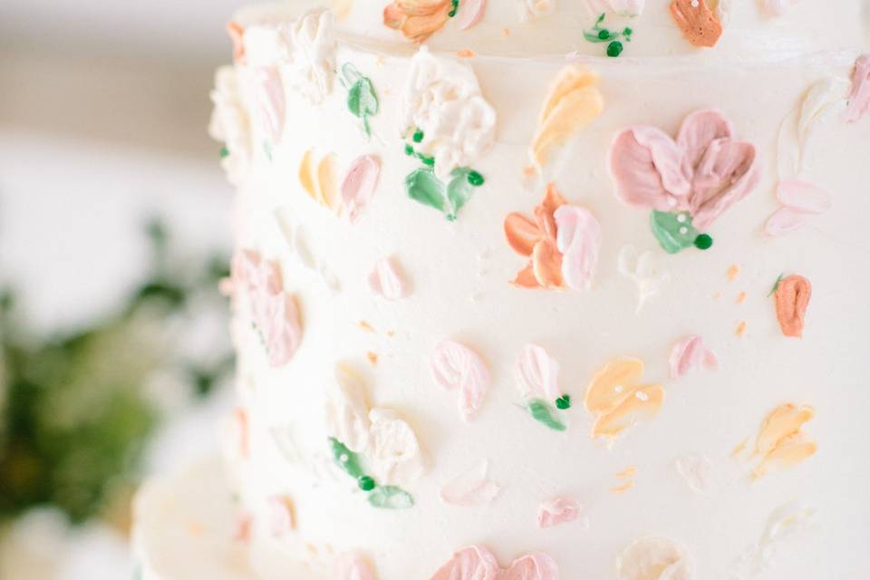 Buttercream Painted Cake