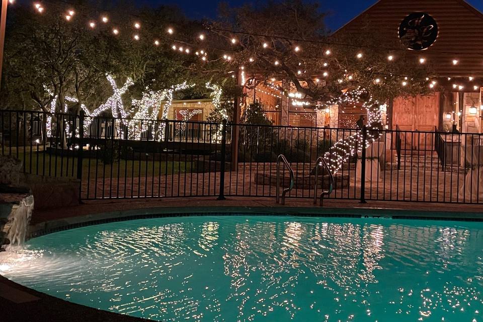 Ranch wedding pool