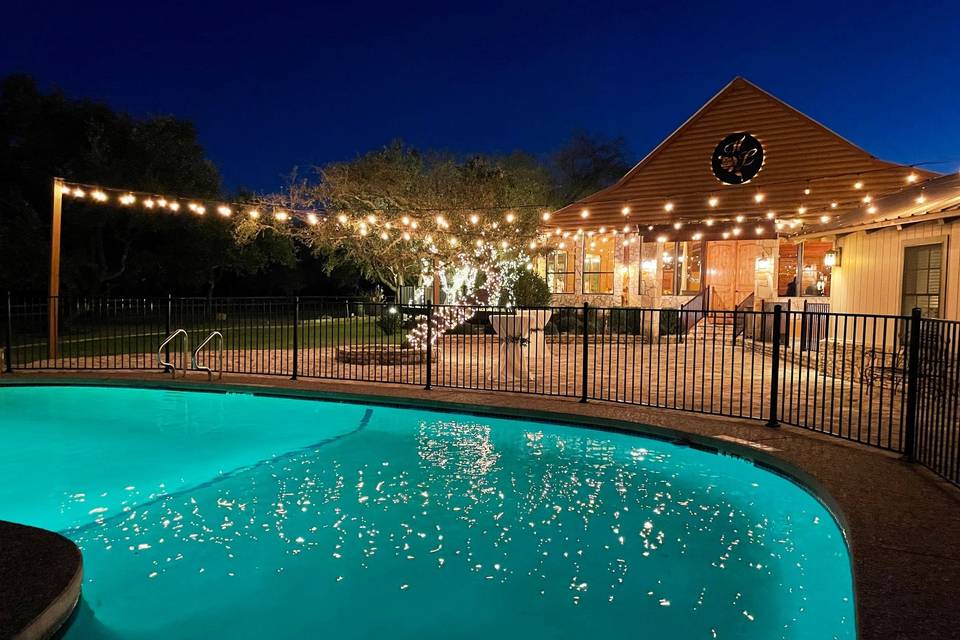 Ranch wedding pool