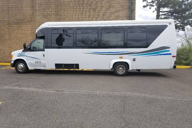 Side view of the vehicle