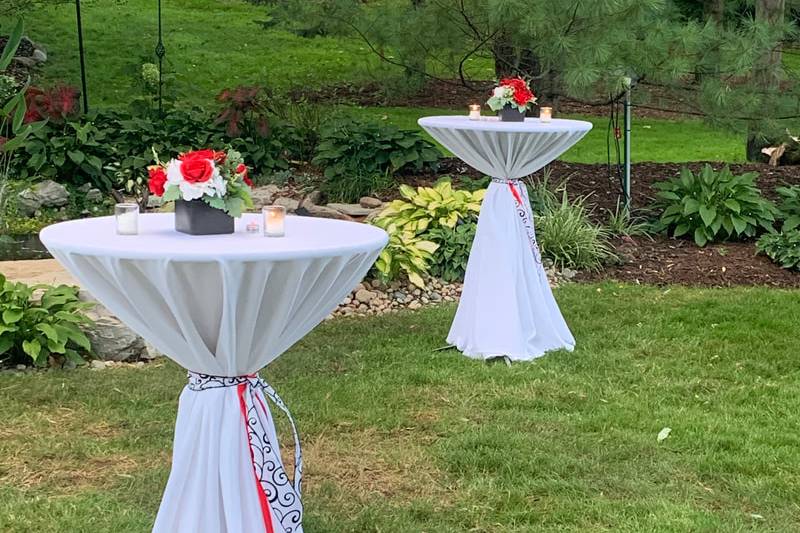 Backyard Cocktail Tables