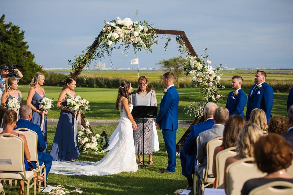 Ceremony on Golf Course