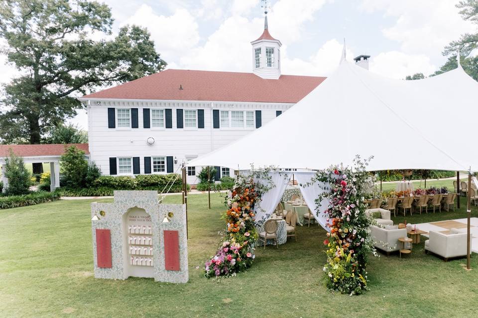 Tented wedding
