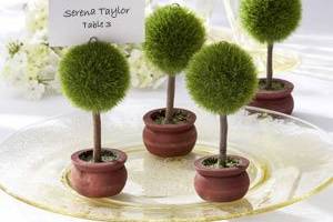 Topiary Photo Holder/Place Card Holder (Set of 4) - Item # KA22011gn...hold a cherished photo of the happy couple or a place card.