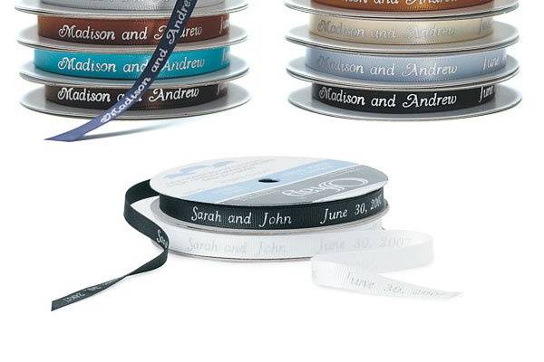 Personalized Ribbon #WS228... Available in 33 colors, bestsellers for favors & wedding invitations..