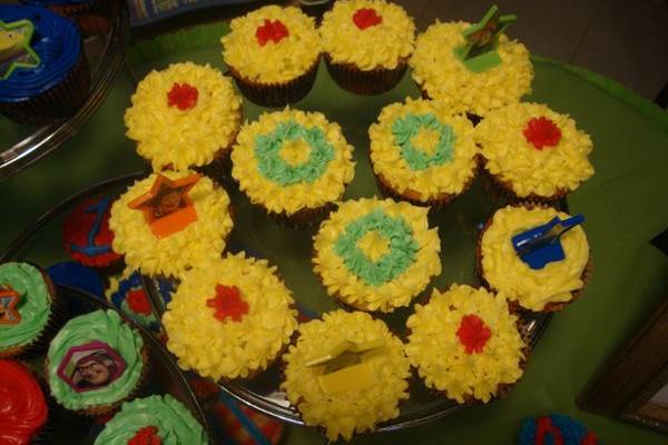 Cupcakes were sorted by colors but all were made different to give them that individuality