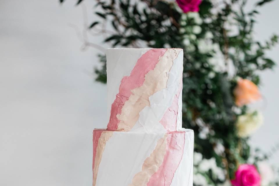 Torn Paper blush and gold