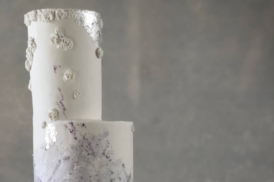 Textured marble cake