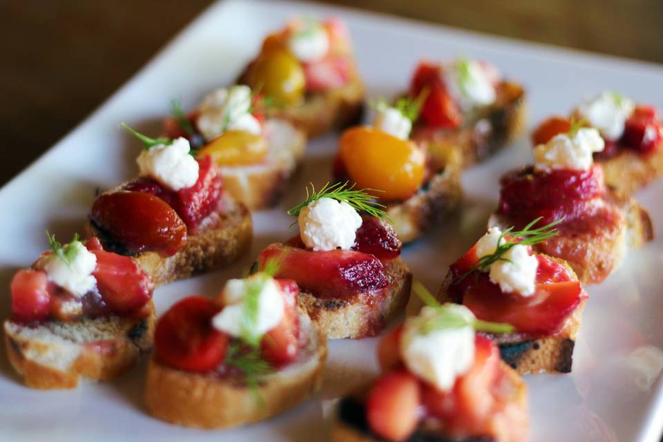 Bread fruit topped