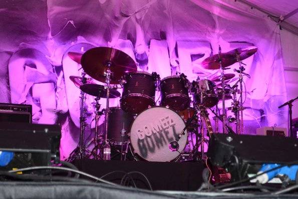 The stage for Pink Vail looked pretty awesome as show time neared.  The band 