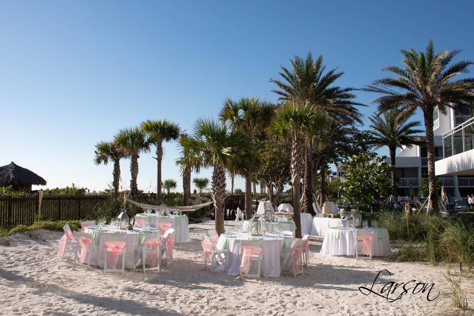 Sunset sand garden wedding rec