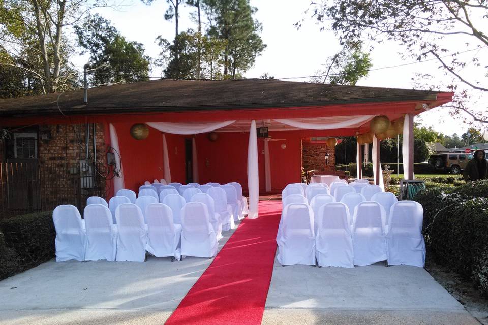 Home Wedding Ceremony Set-up