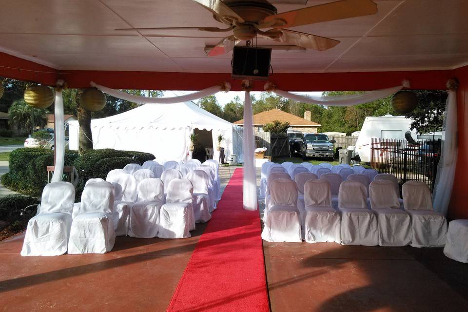 Home Wedding Ceremony Set-up