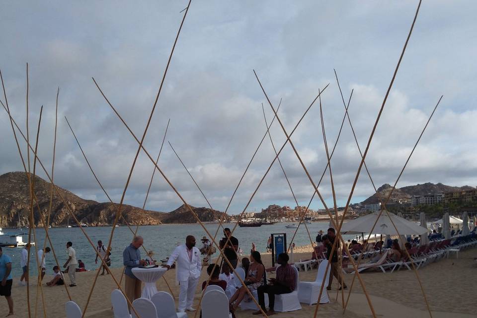 Tepee Circle Wedding Set-up