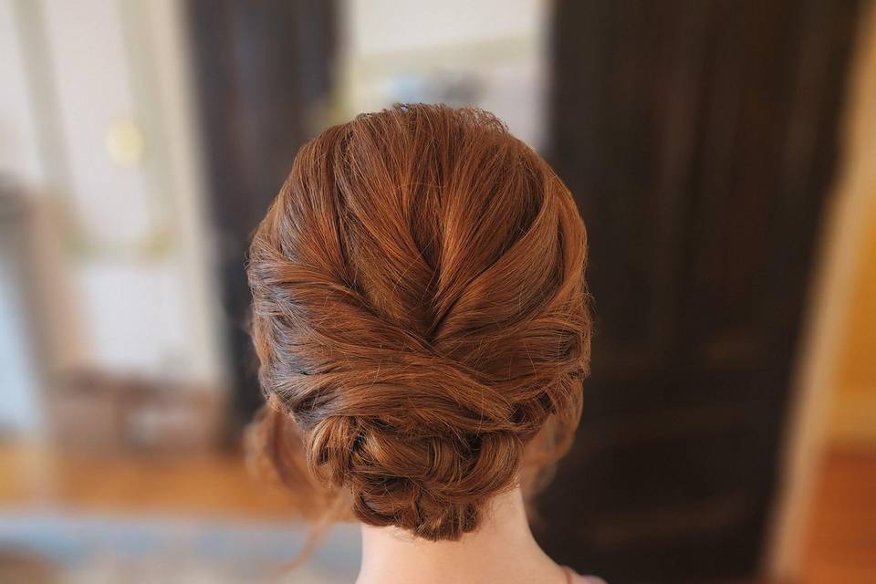 Textured updo