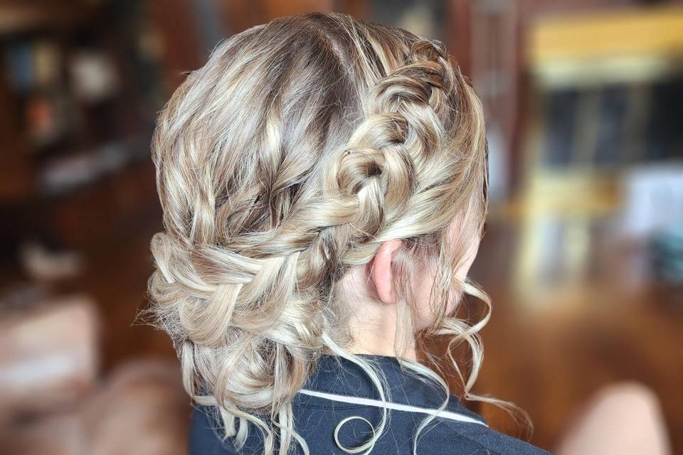 Messy low bun
