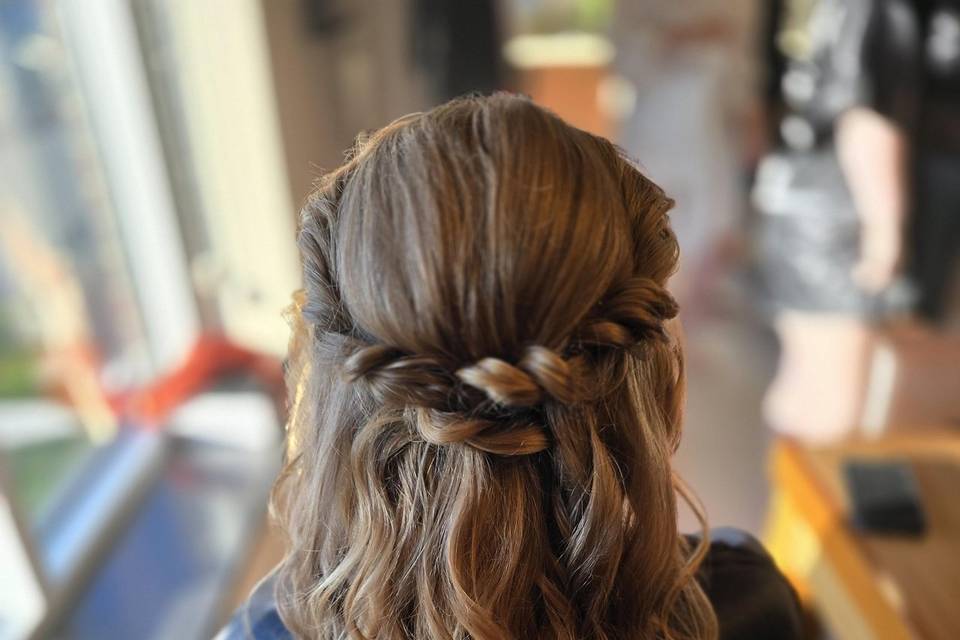 Twisted half up half down