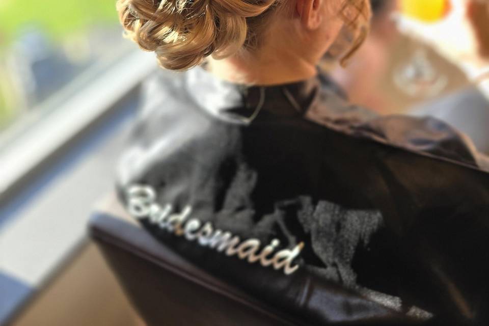 Textured updo