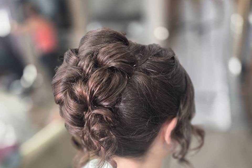 Elegant soft updo