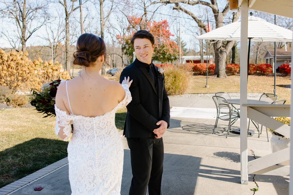 First Look with Bride & Groom