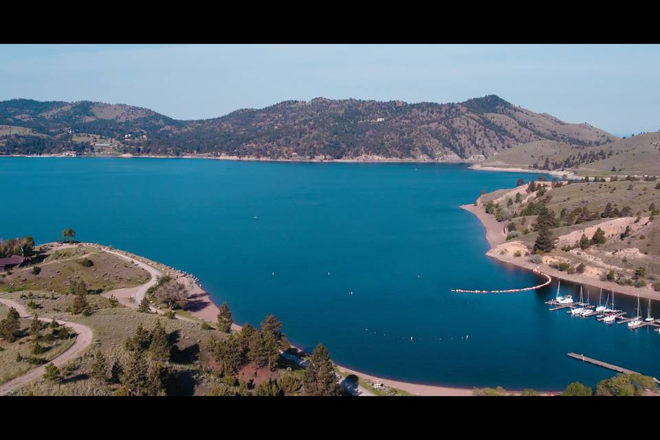 Beautiful lake side wedding