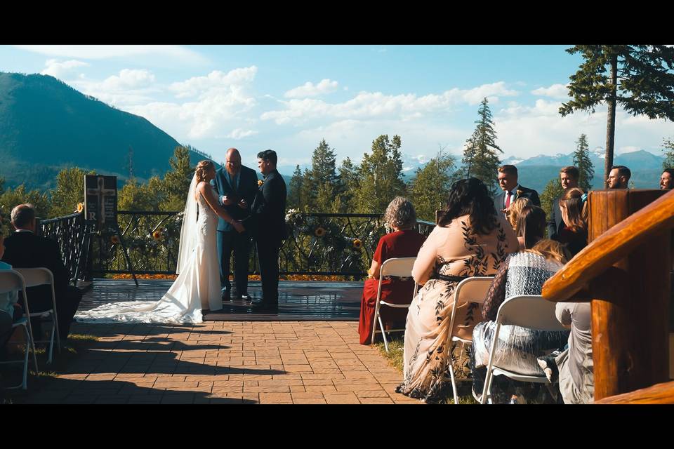 Glacier backdrop