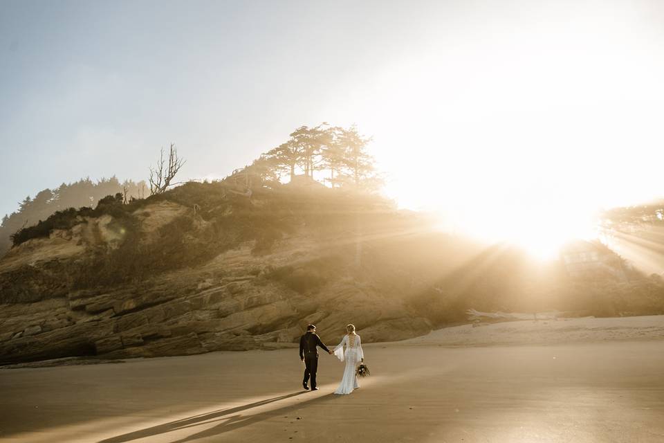 Cannon beach wedding