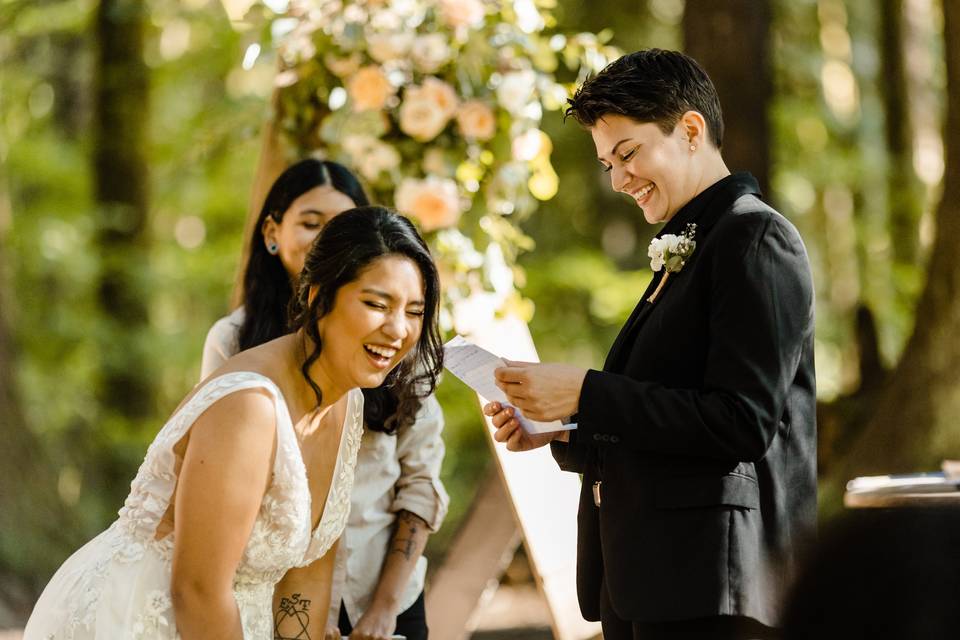 Forest wedding seattle