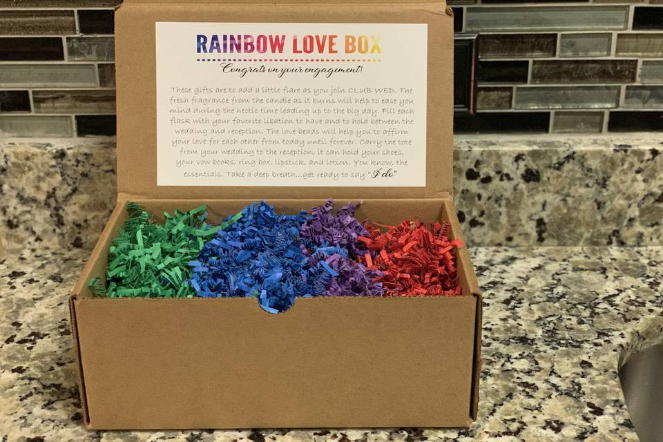 Rainbow love box