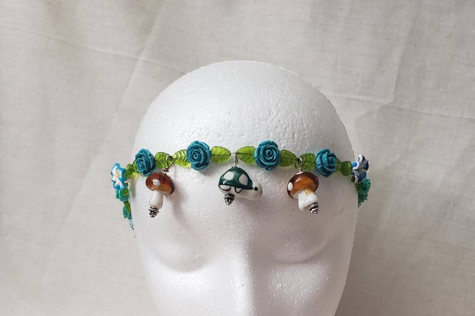 Turtle mushroom headband