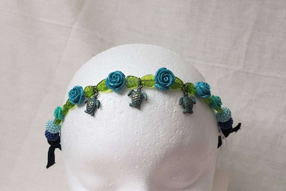 3 charm turtle headband