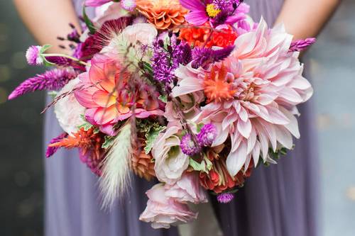 Whimsical bridesmaid bouquet