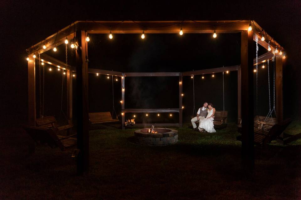Photo opportunities at the fire pit