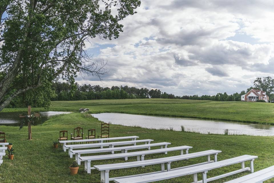 Outdoor ceremony site