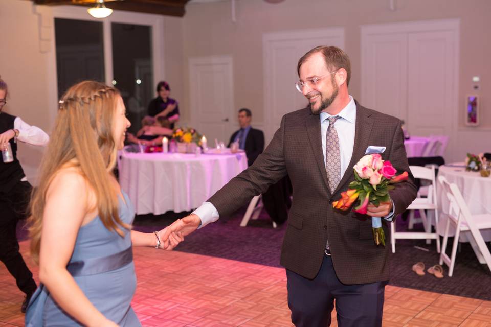 Dancing at the reception