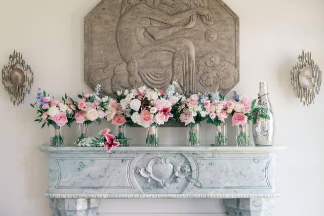 Pink Bridesmaid Bouquets