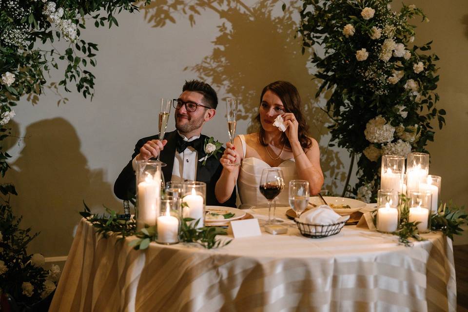 Candle Lit Sweetheart Table